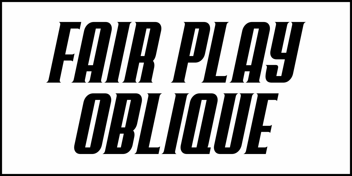 Fair Play Font Poster #4