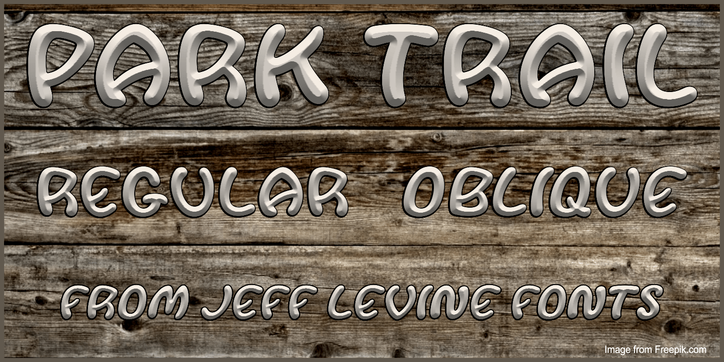 Park Trail Font Poster #1