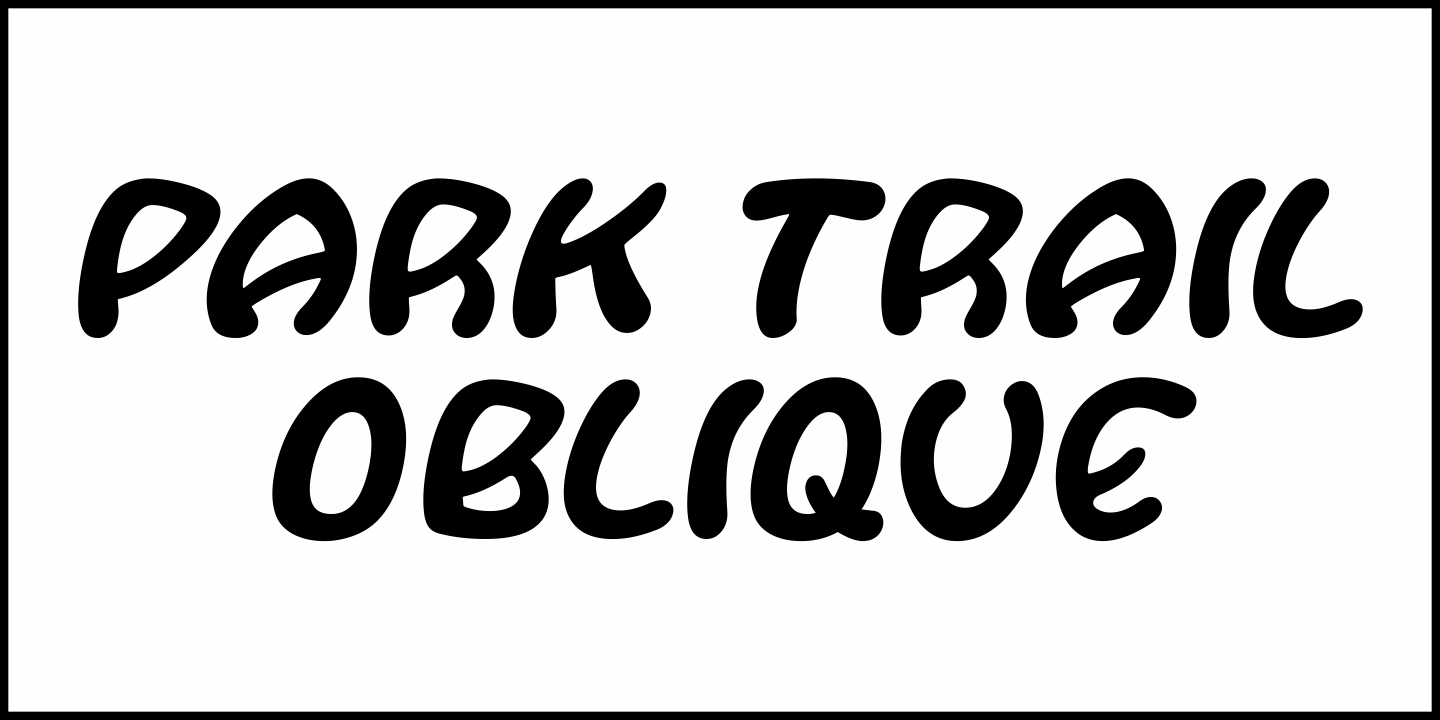 Park Trail Font Poster #4