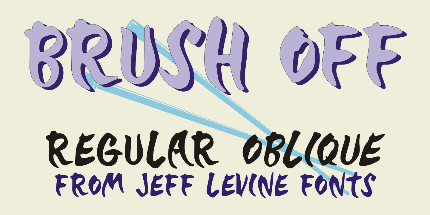 Brush Off Font Family