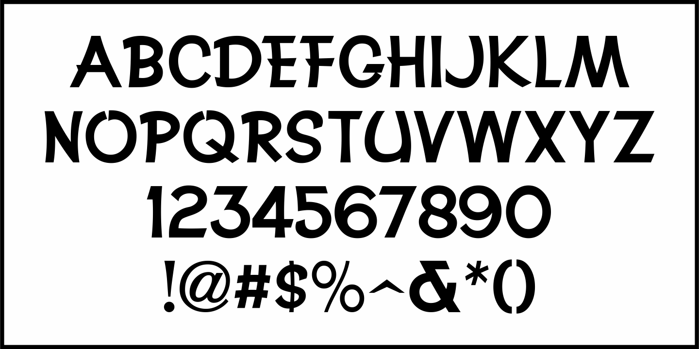 Advertising Service Font Poster #3