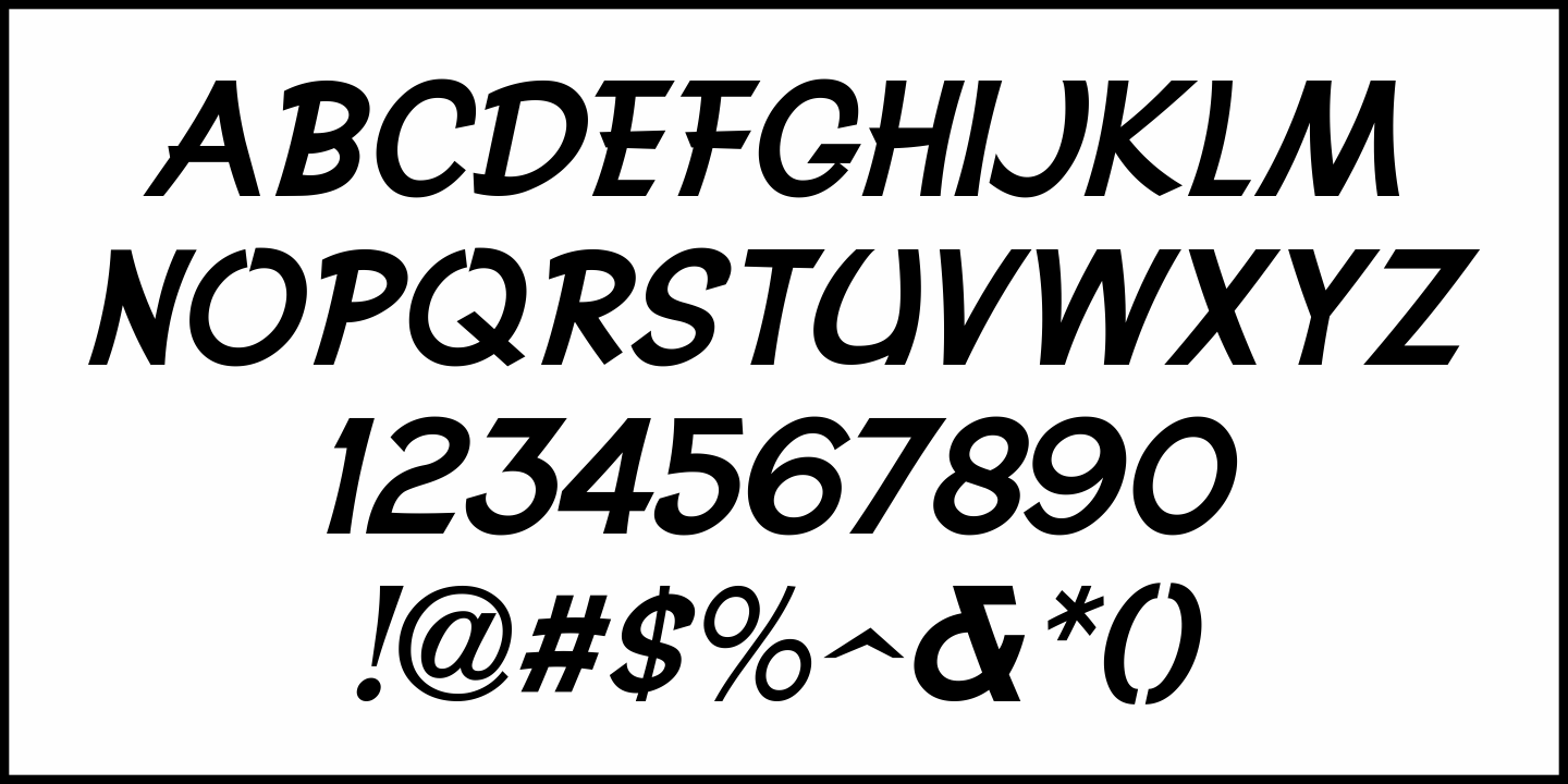 Advertising Service Font Poster #5
