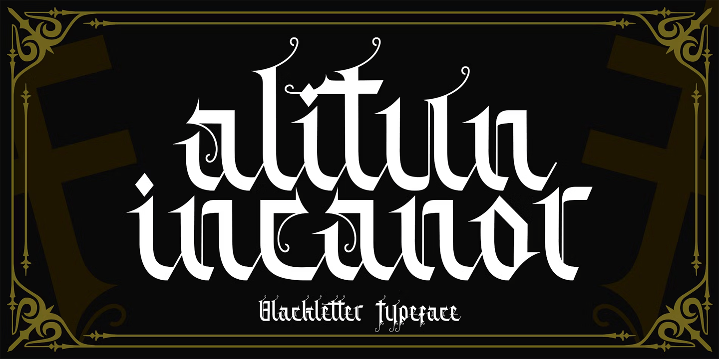 Alitun incanor Font Family Poster