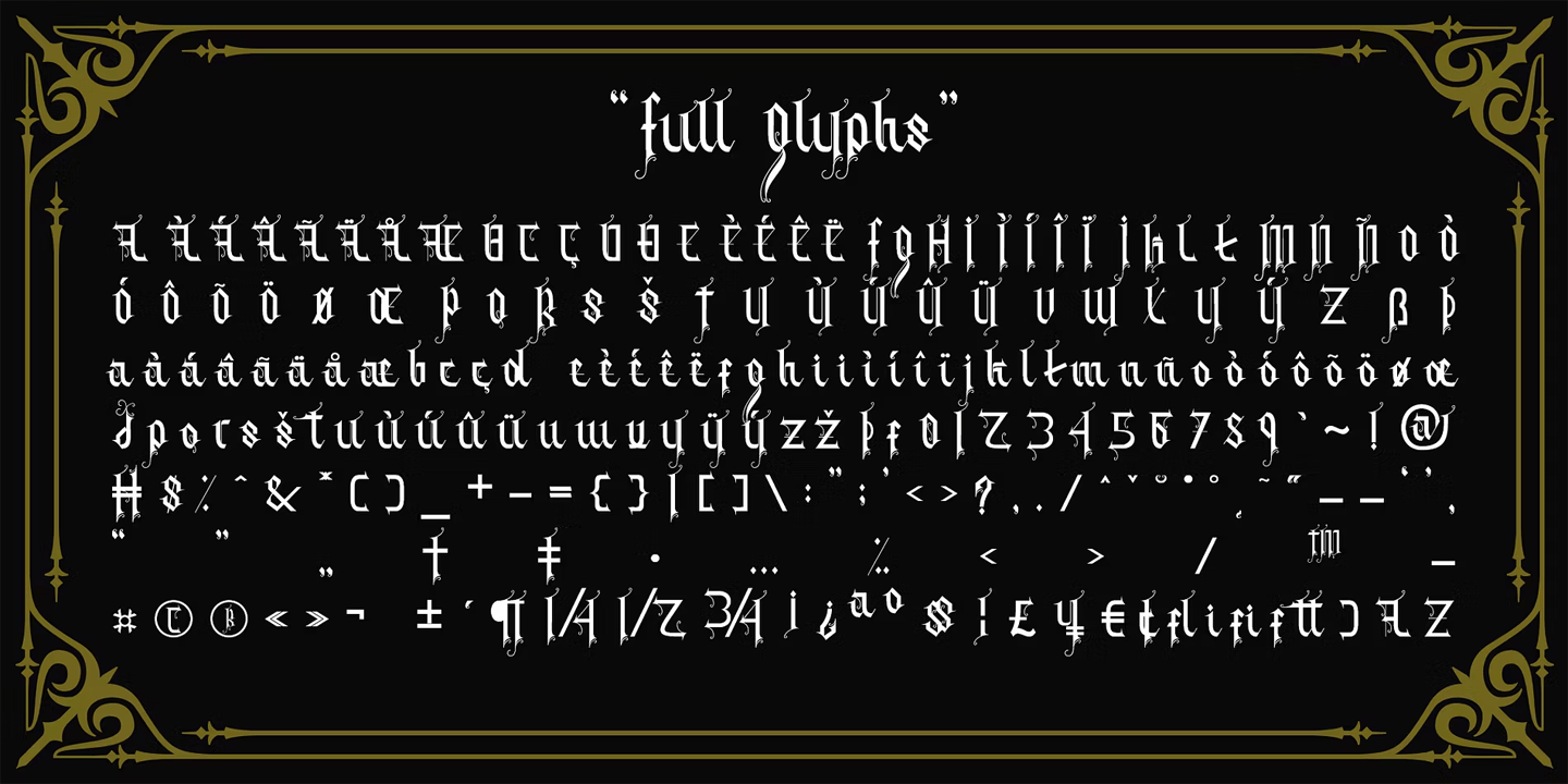 Alitun incanor Font Poster #1
