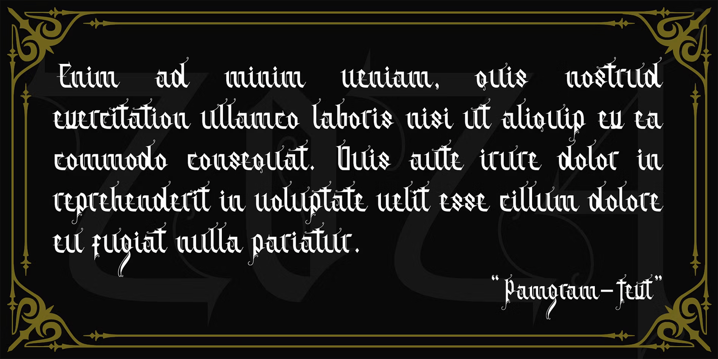 Alitun incanor Font Poster #1