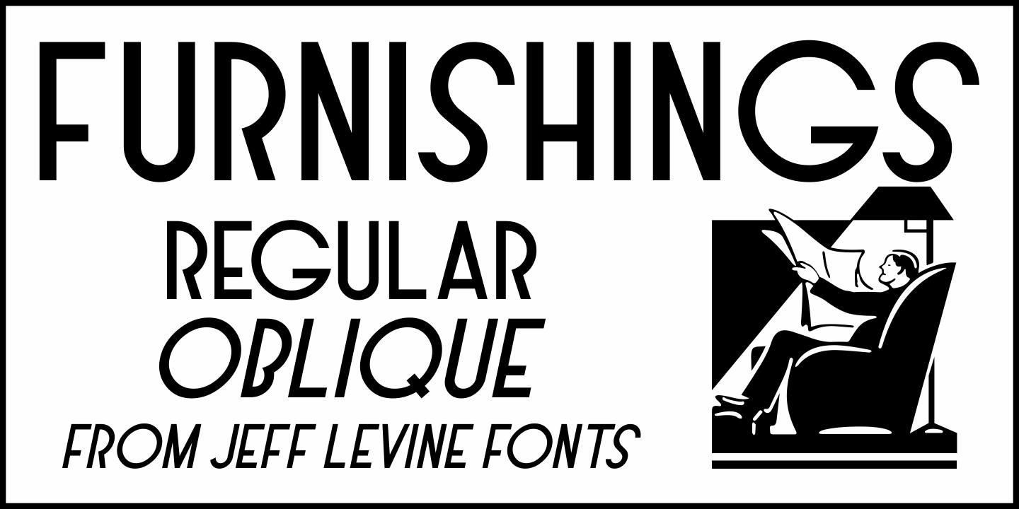 Furnishings Font Family Poster