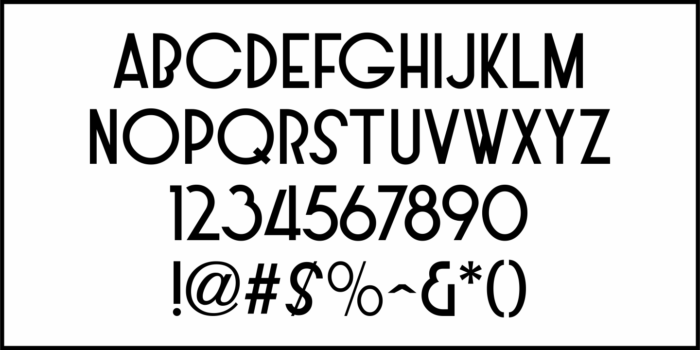 Furnishings Font Poster #3