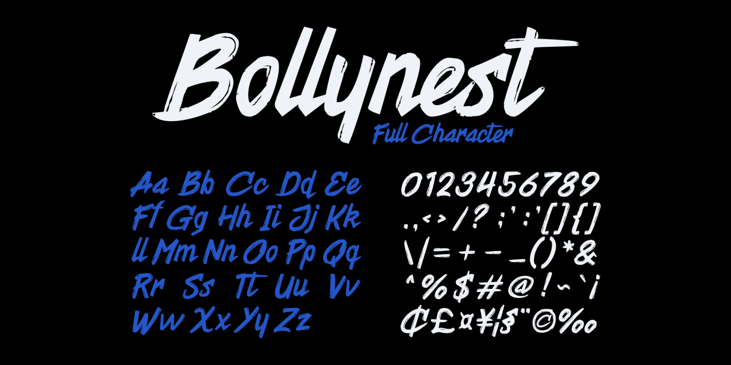 Bollynest Font Poster #1