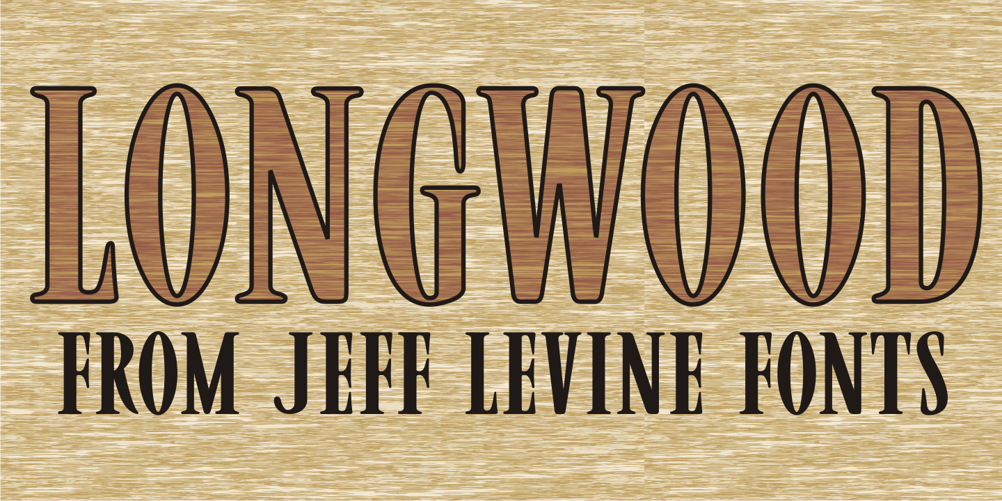 Longwood Font Poster #1