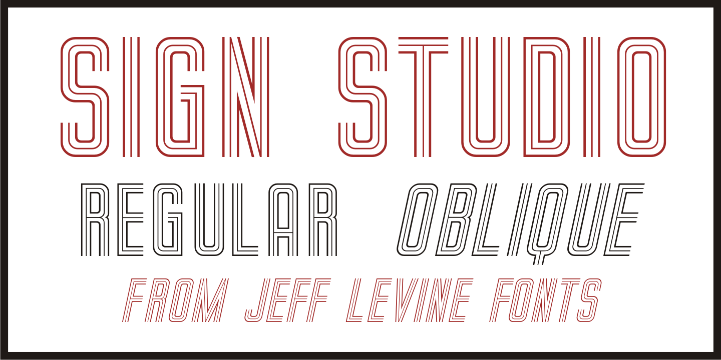 Sign Studio Font Family Poster