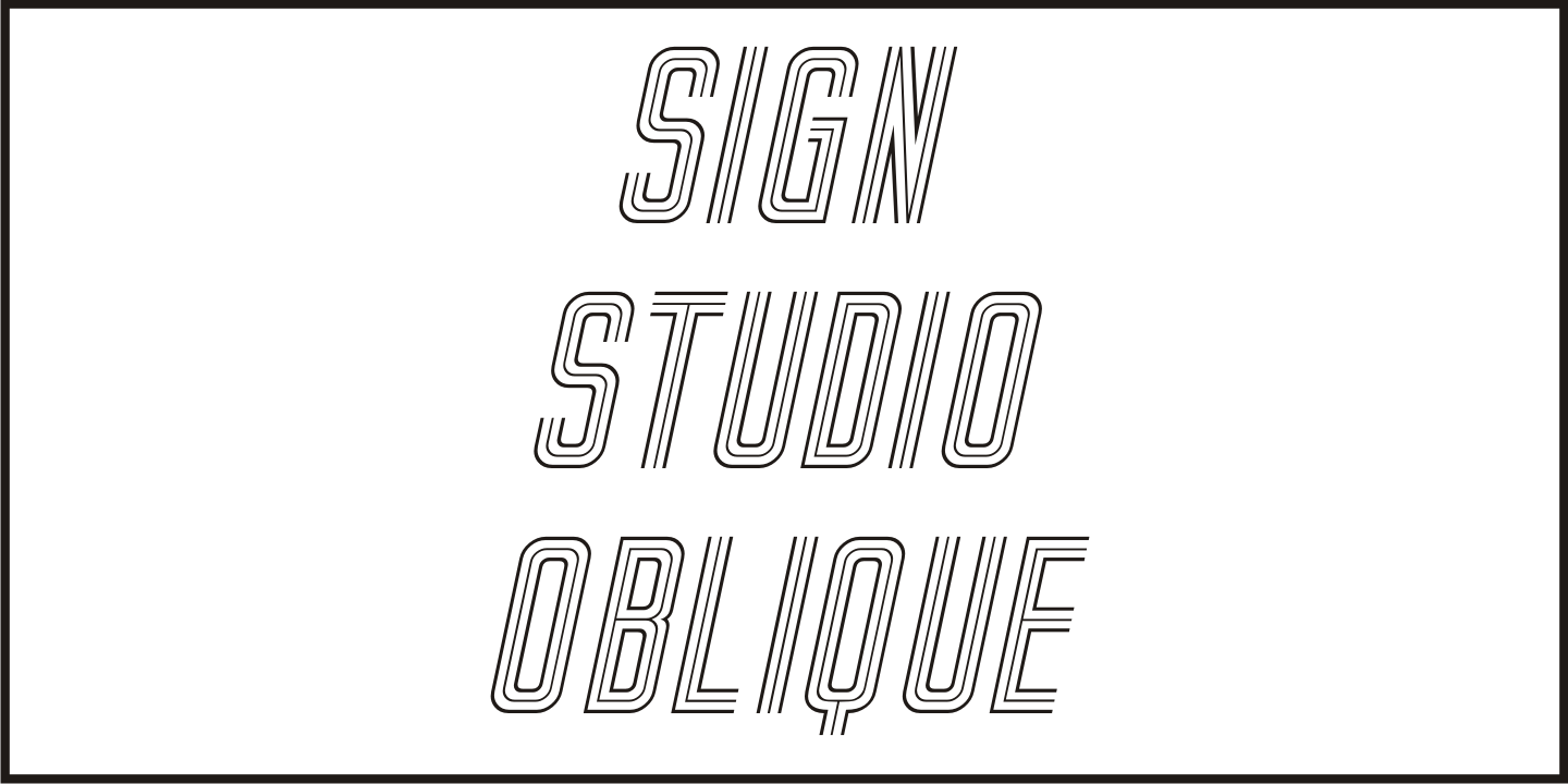 Sign Studio Font Poster #4
