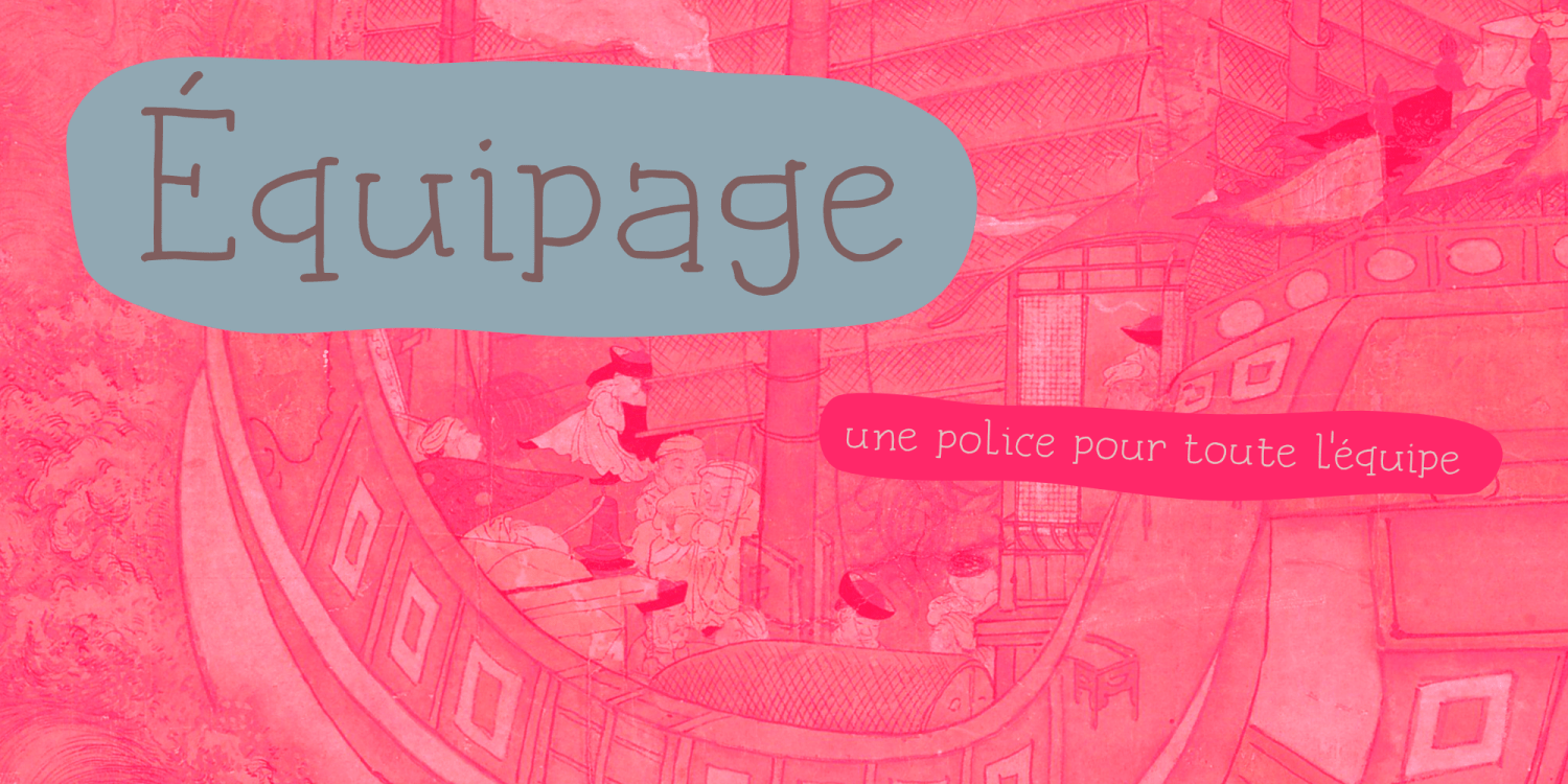 Équipage Font Poster #1