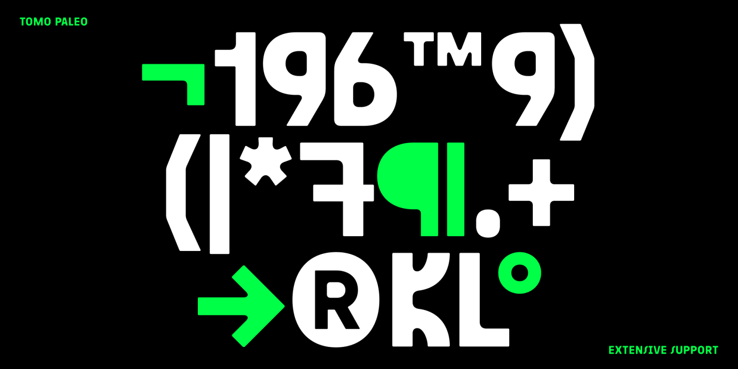 Paleo Font Poster #1