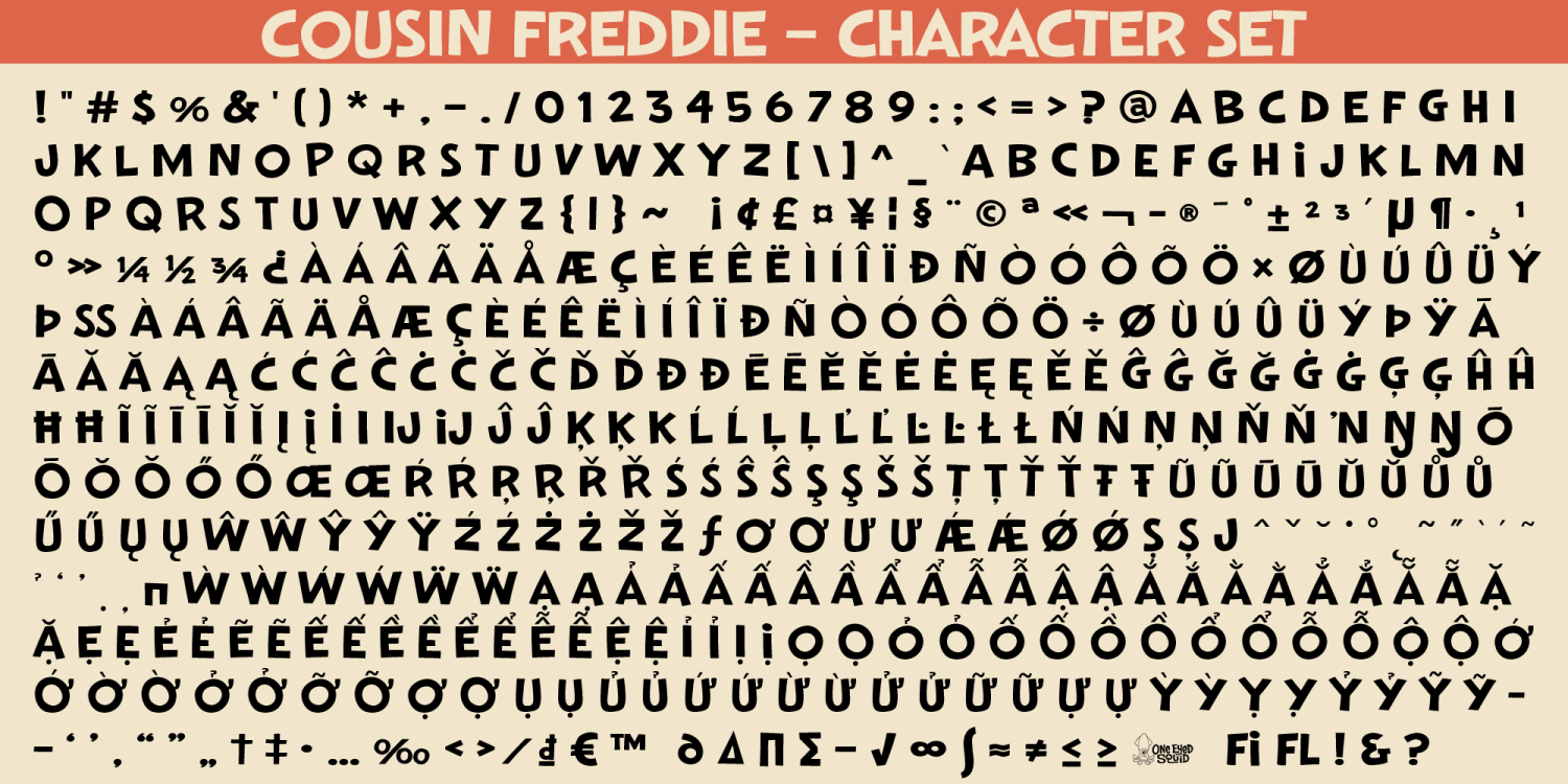 Cousins Font Poster #7