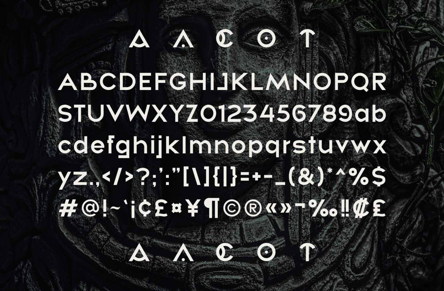 Yacote Font Poster #1