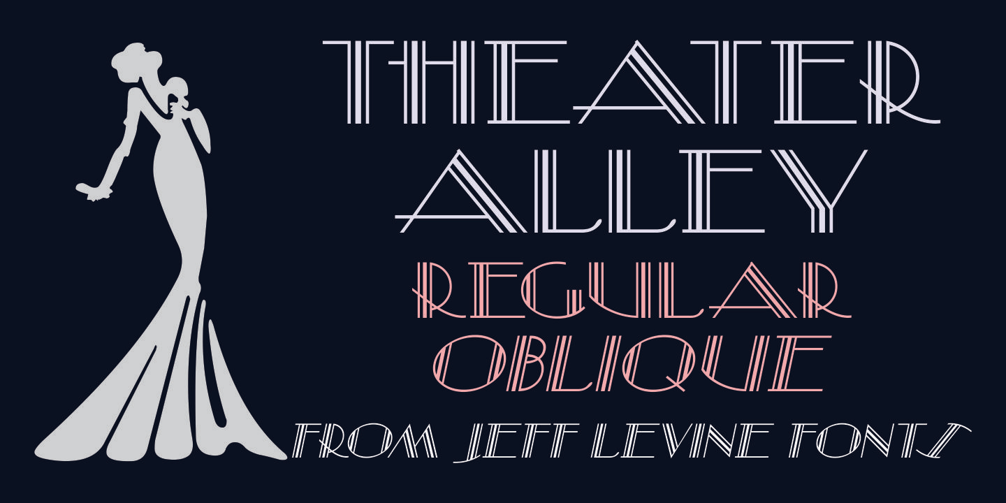 Theater Alley Font Family Poster