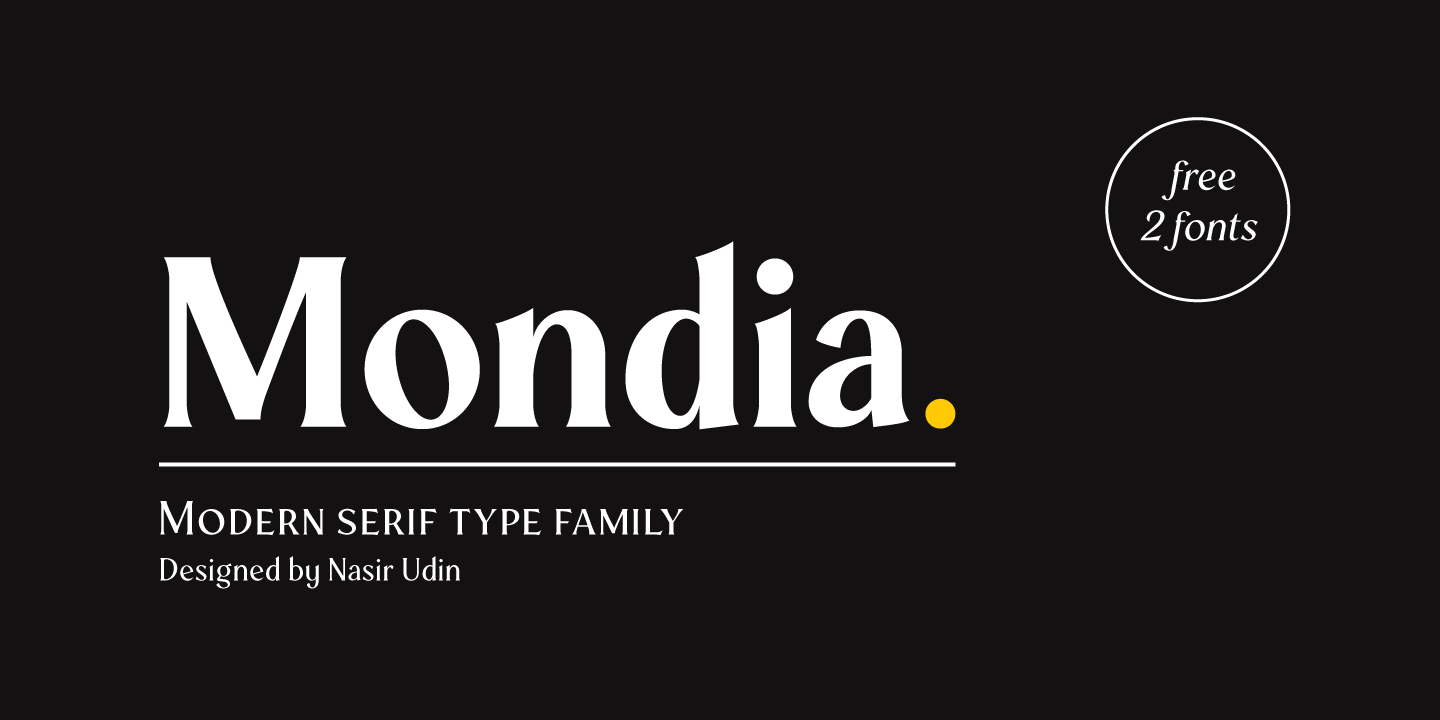 Mondia Font Family
