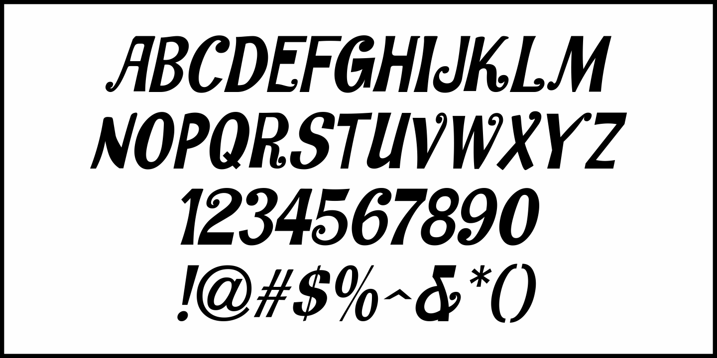 Boss Jock Font Poster #5