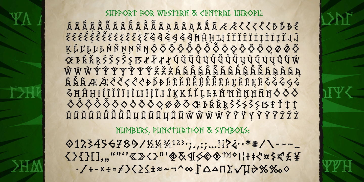 Stonehenge Font Poster #1