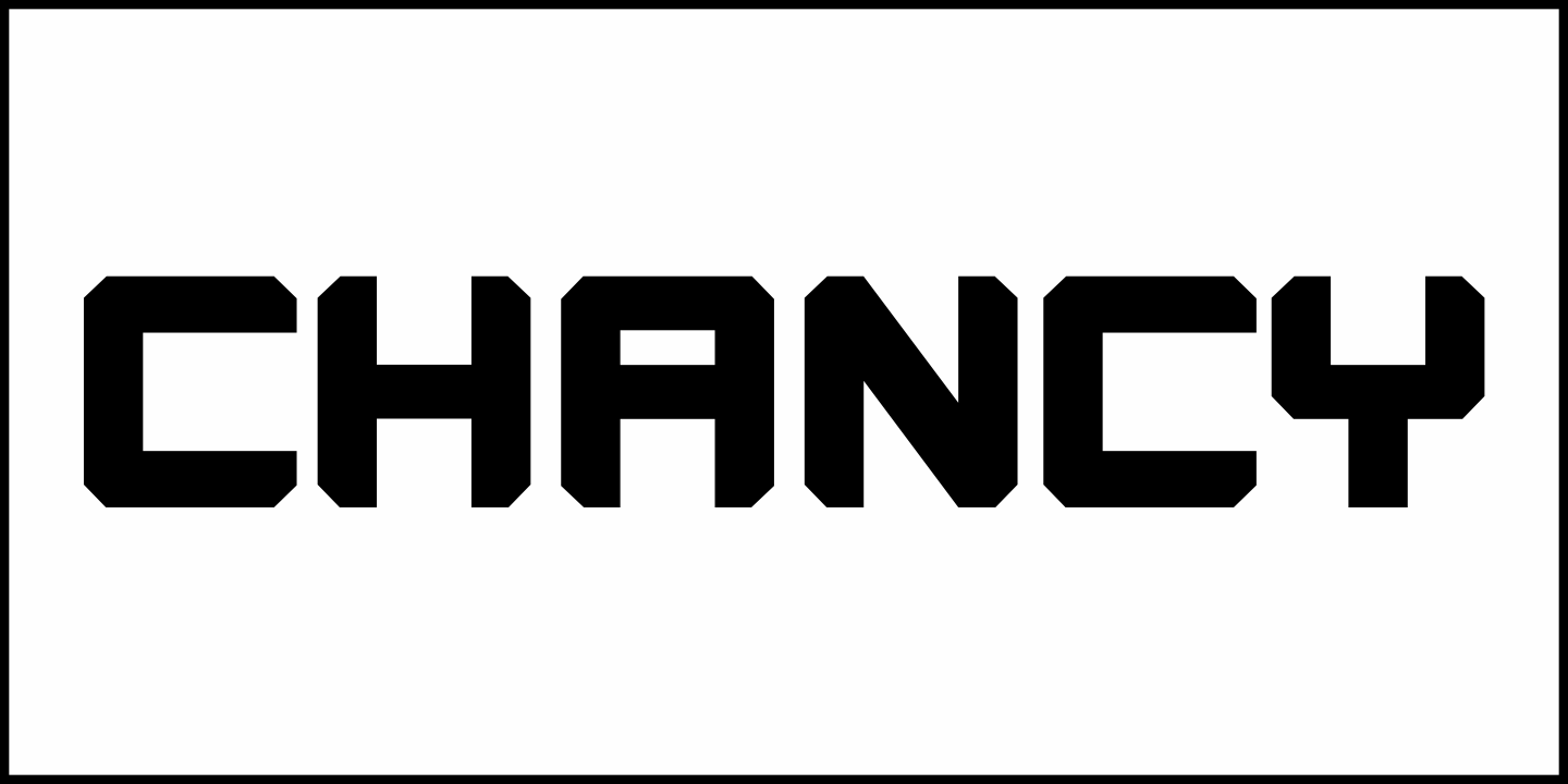 Chancy Font Poster #2
