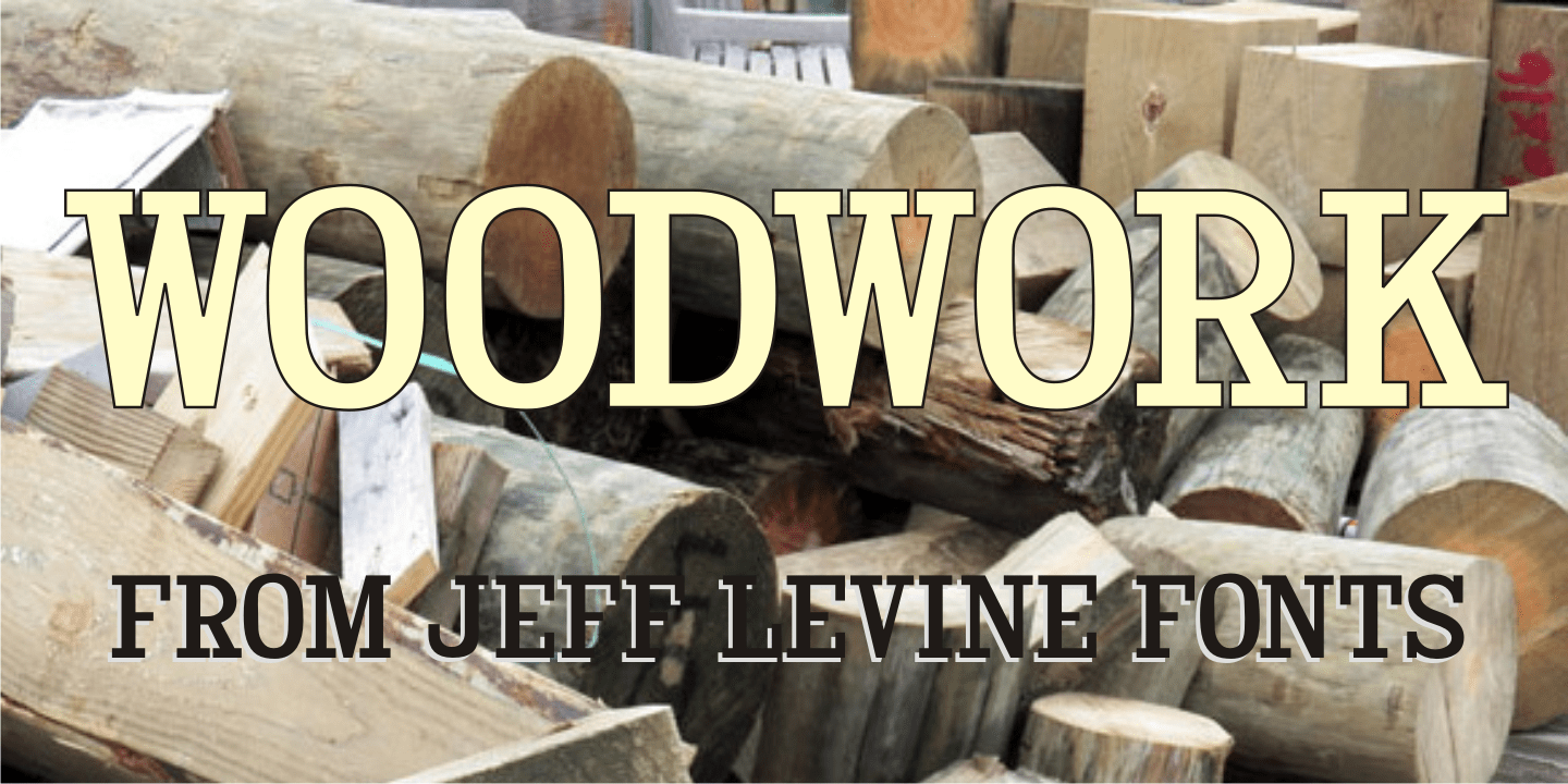 Woodwork Font Poster #1