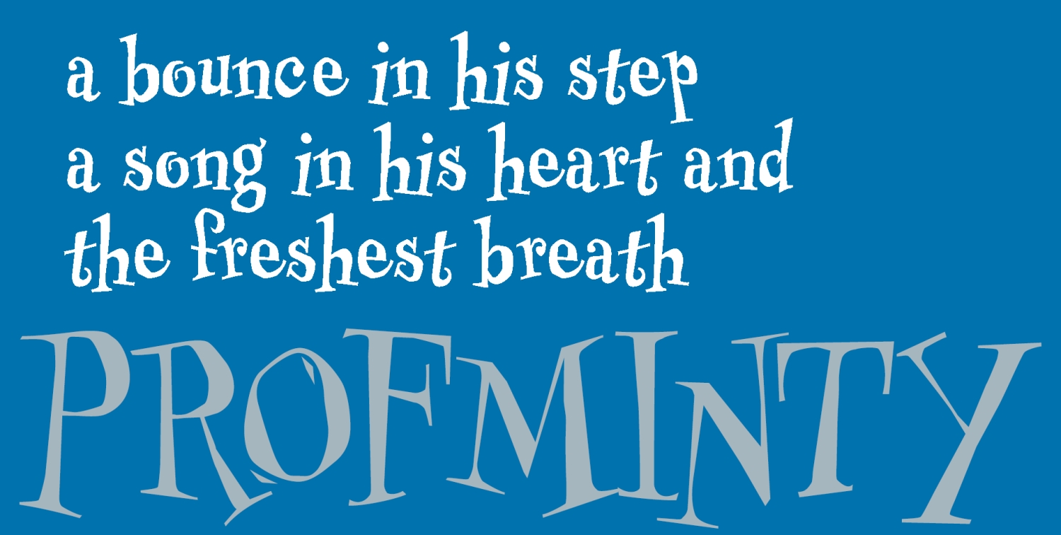 Professor Minty Font Poster #1