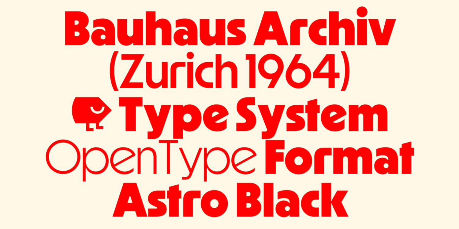 Astro Font Poster #1