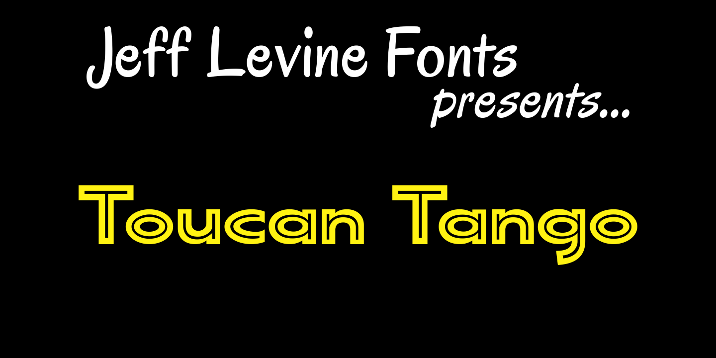 Toucan Tango Font Poster