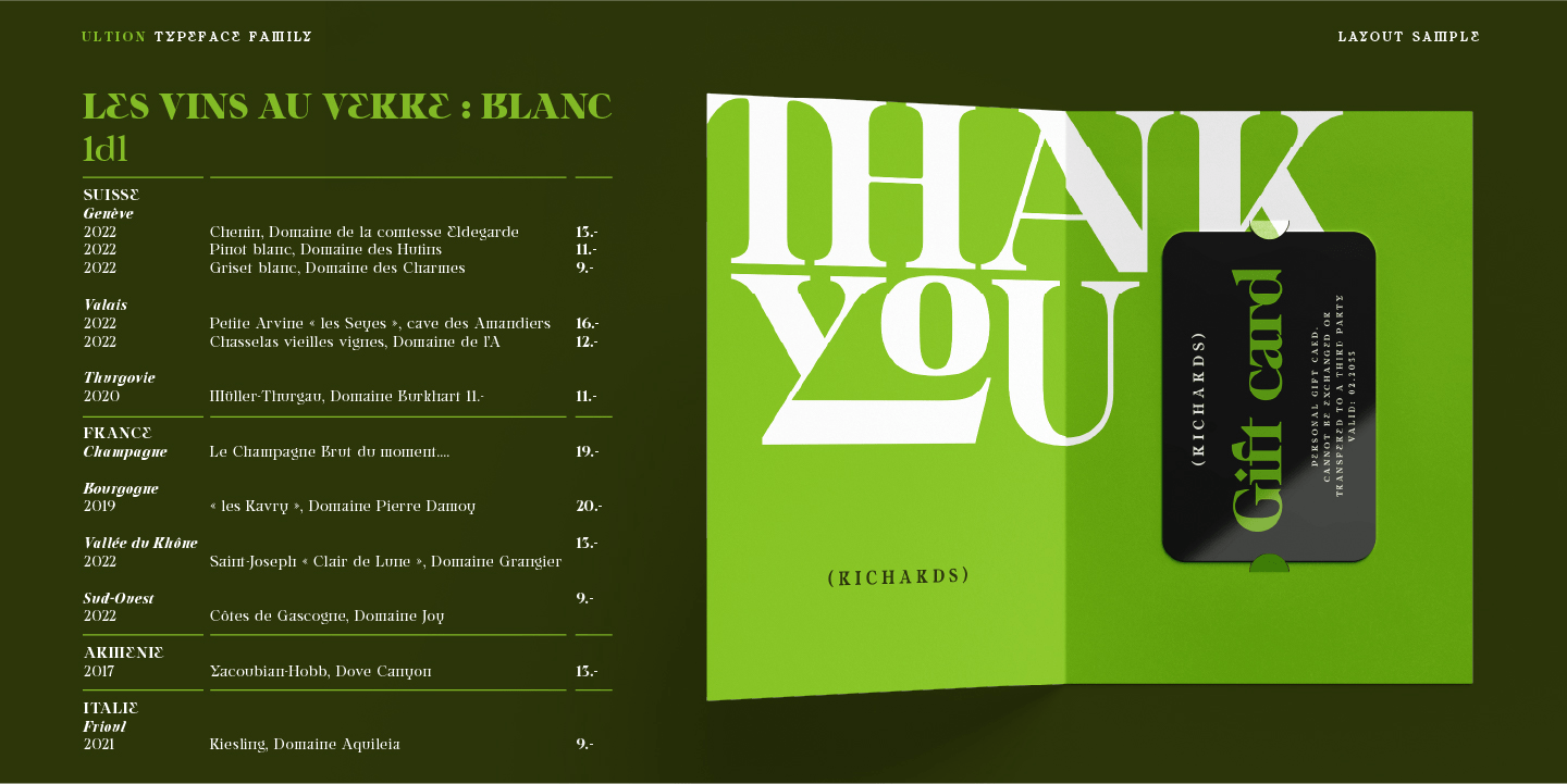 Ultion Font Poster #1