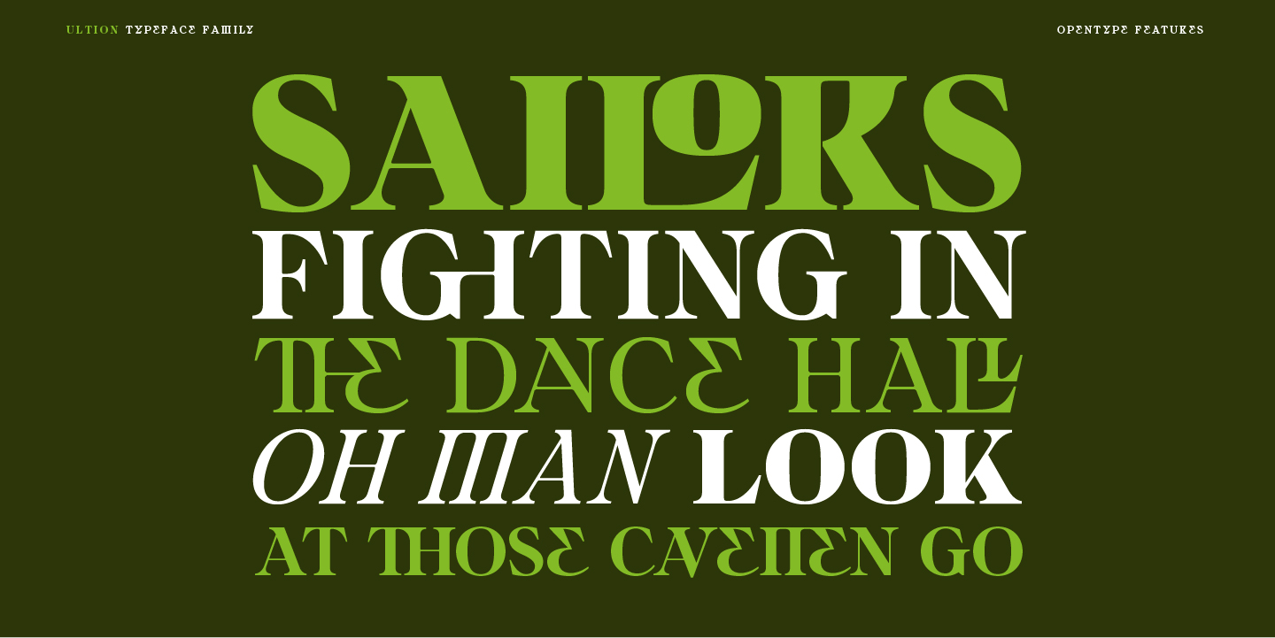 Ultion Font Poster #1