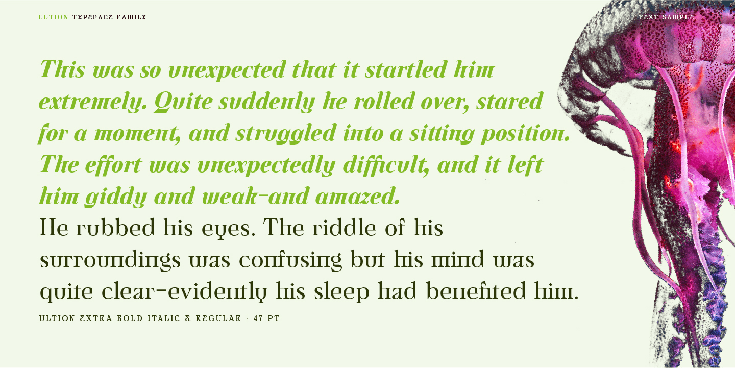 Ultion Font Poster #1