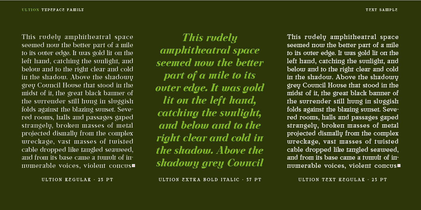 Ultion Font Poster #1