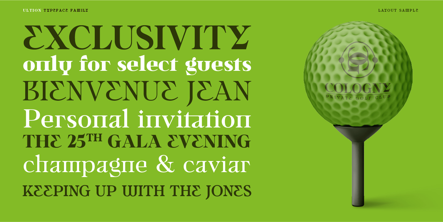 Ultion Font Poster #1