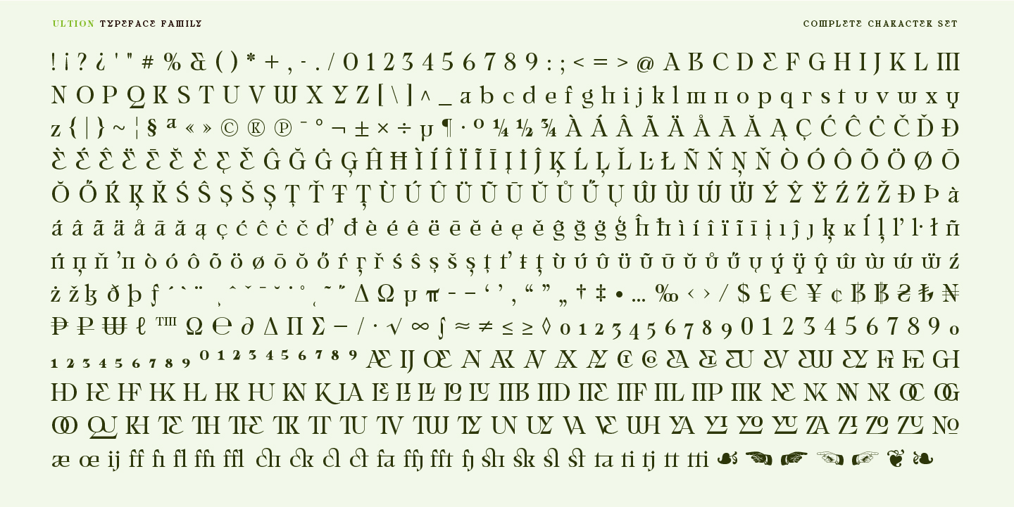 Ultion Font Poster #1