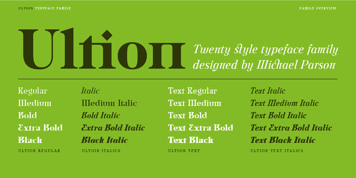 Ultion Font Poster #1