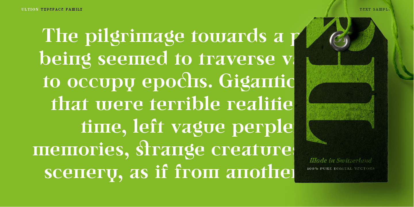 Ultion Font Poster #1