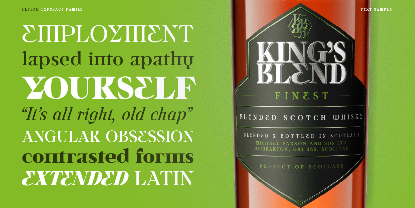 Ultion Font Poster #1