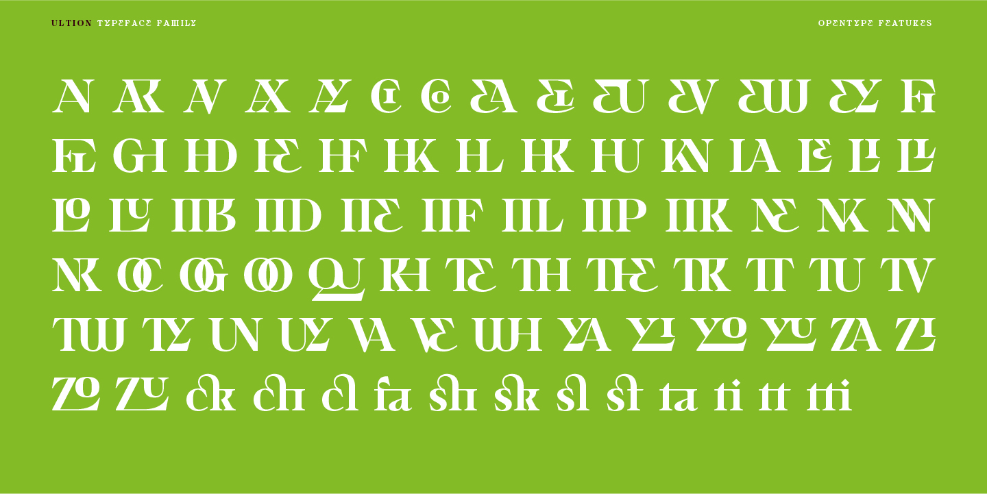 Ultion Font Poster #1