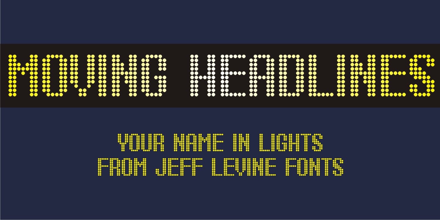 Moving Headlines Font Poster #1