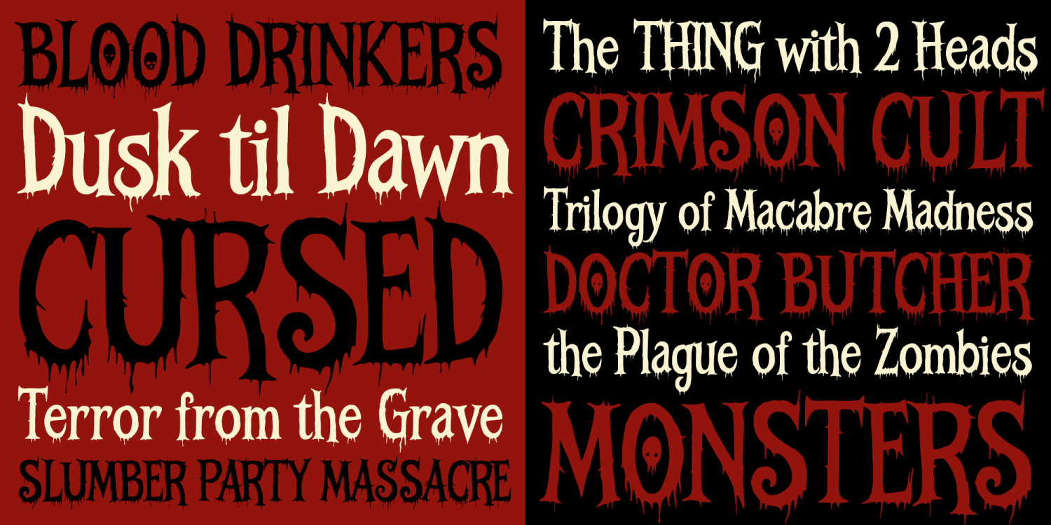 Babadook AOE Font Poster #1