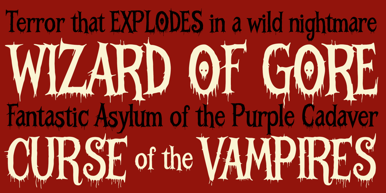 Babadook AOE Font Poster #1
