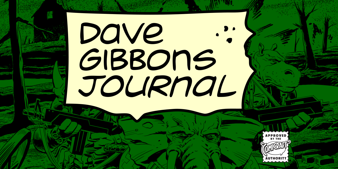Dave Gibbons Journal Font Poster #1
