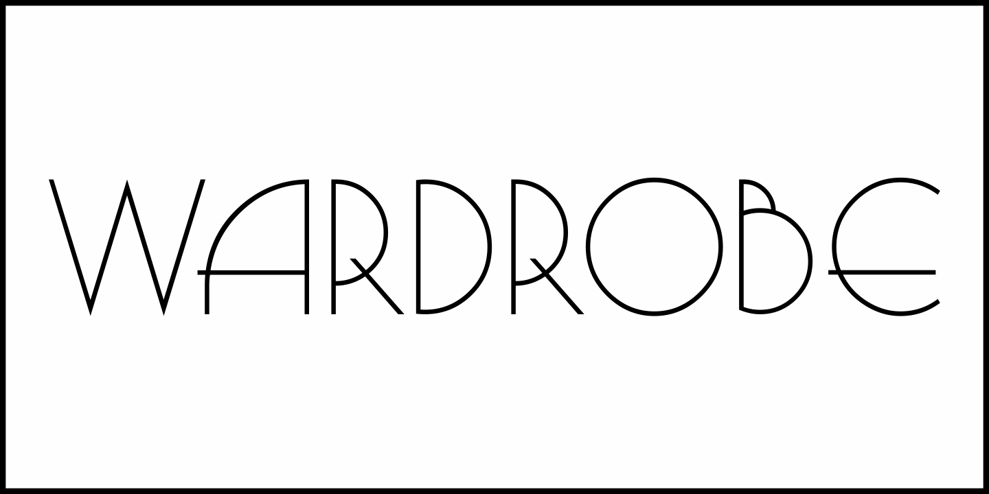 Wardrobe Font Poster #2