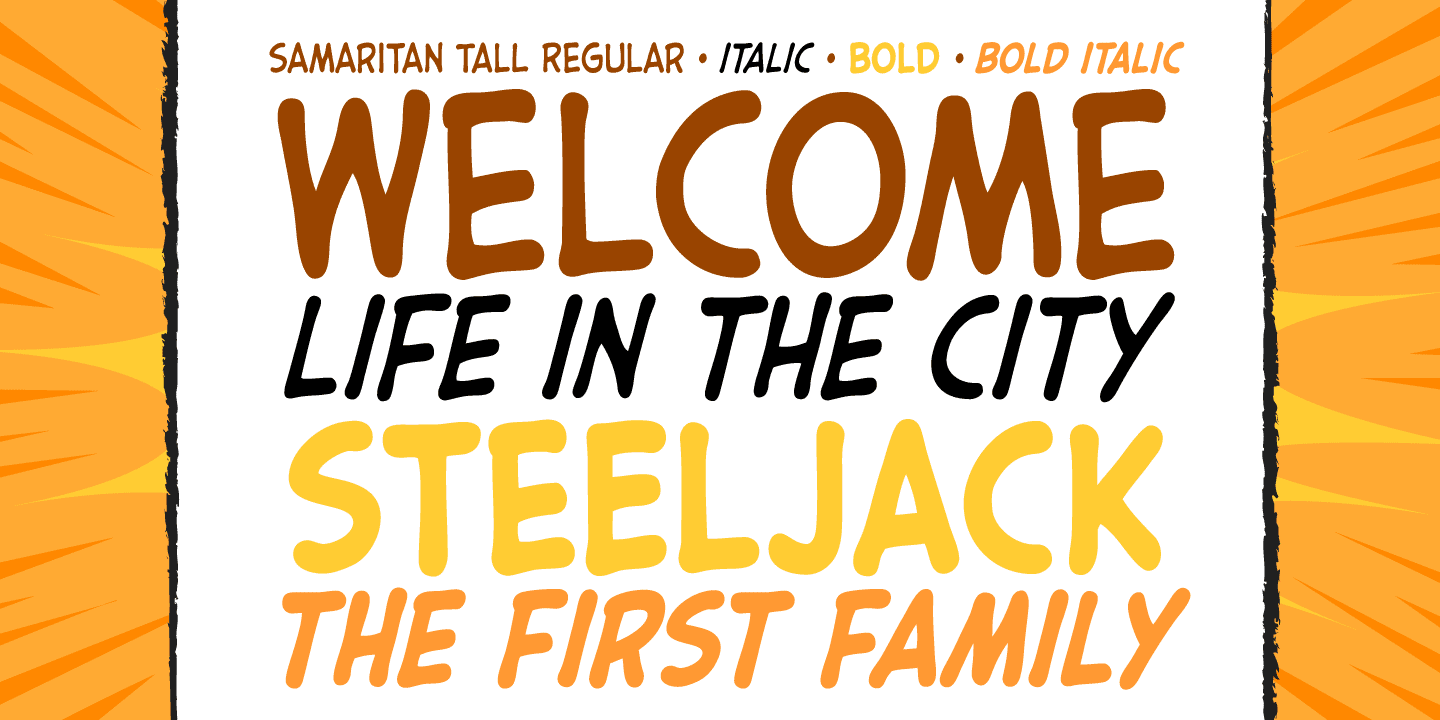 Samaritan Tall Font Poster #1