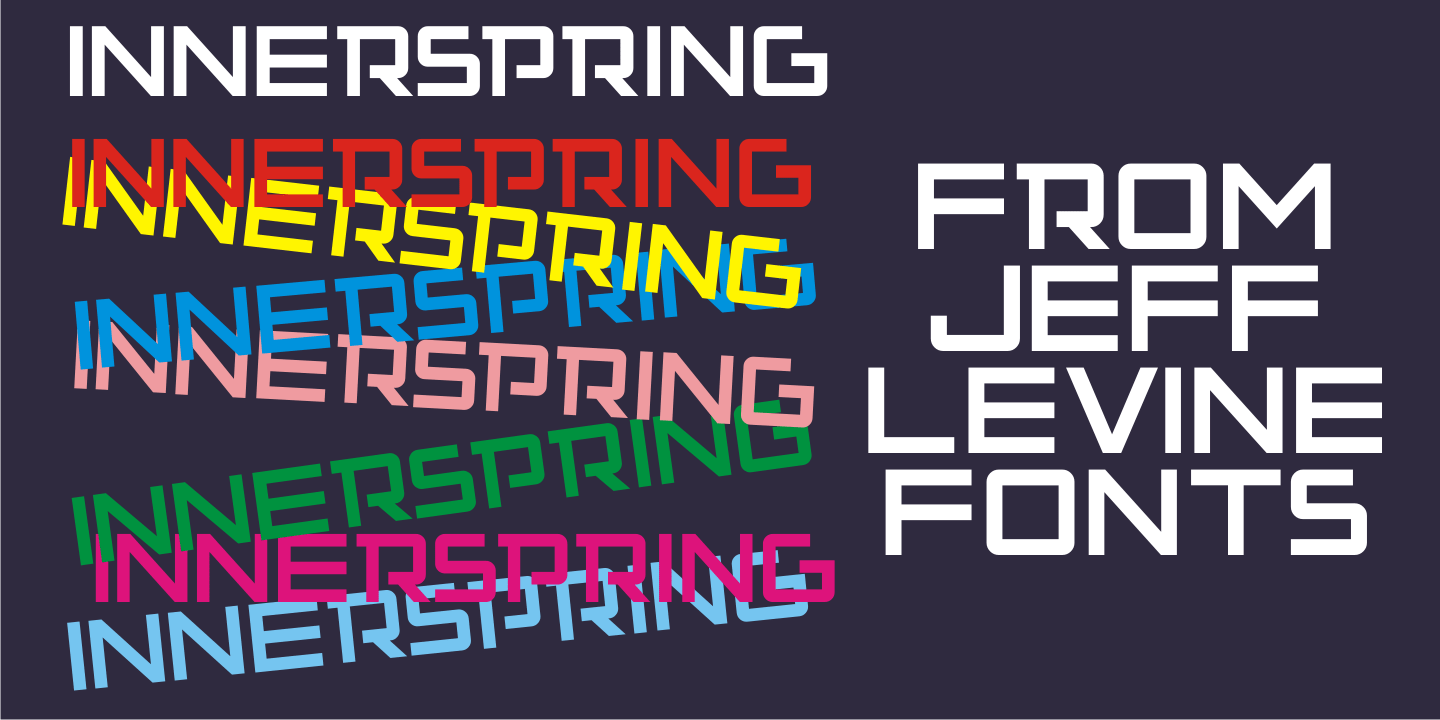 Innerspring Font Poster #1