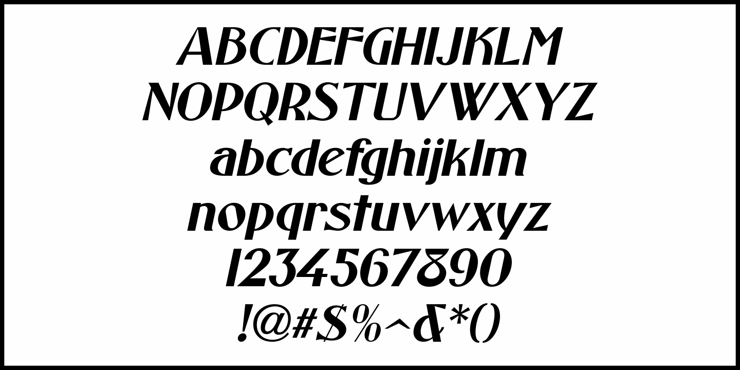 Show Card Elite Font Poster #1