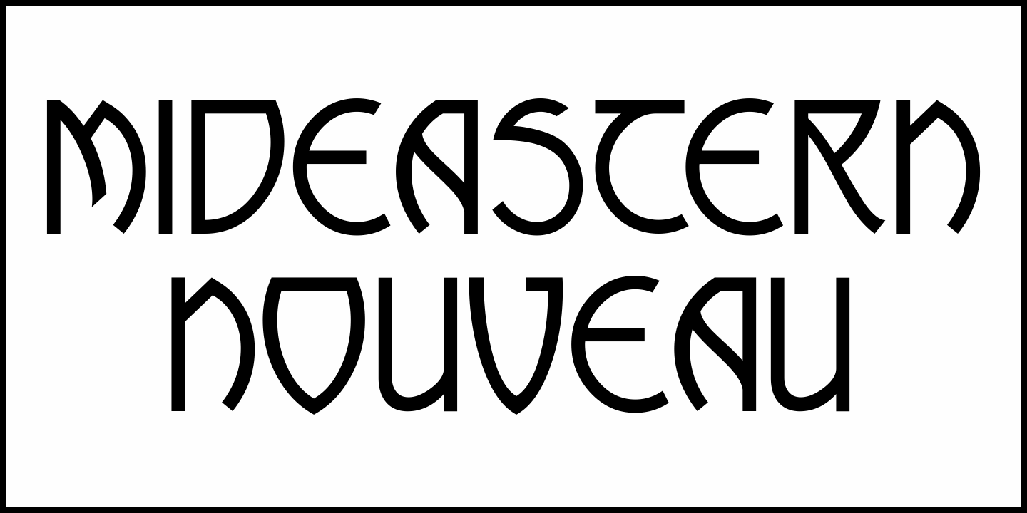 Mideastern Nouveau Font Poster #1