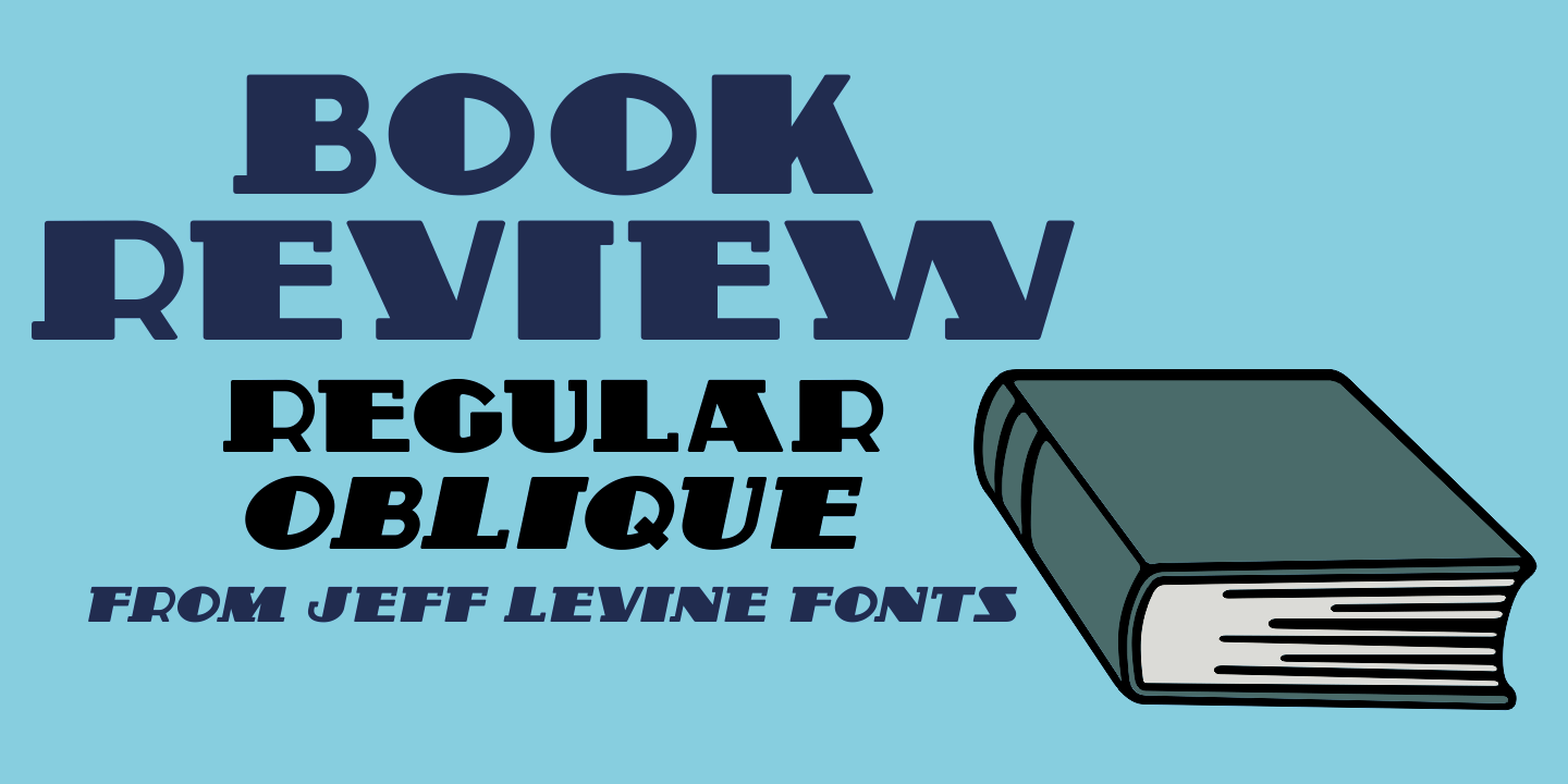 Book Review Font Poster #1
