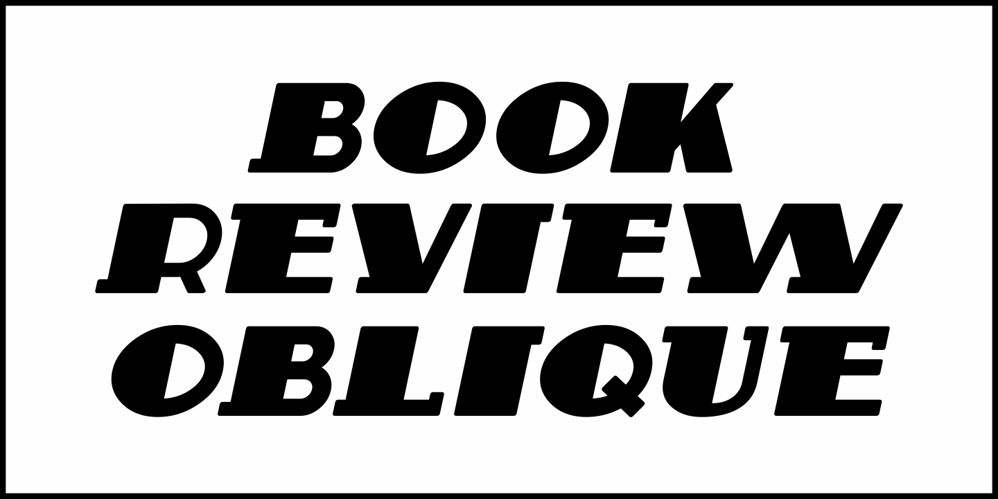 Book Review Font Poster #1