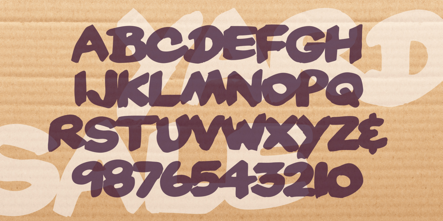 Yard Sale Font Family Poster